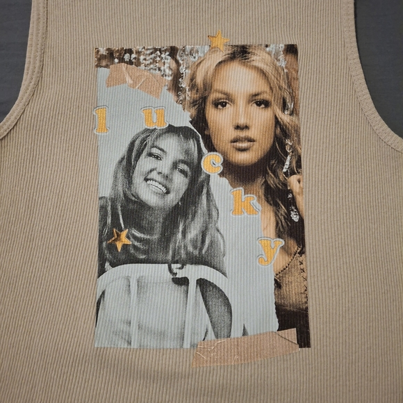 Graphic Tank Top with Retro Print - Picture 2 of 4